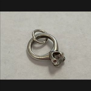 James Avery Engagement Ring Charm Cubic Zirconia